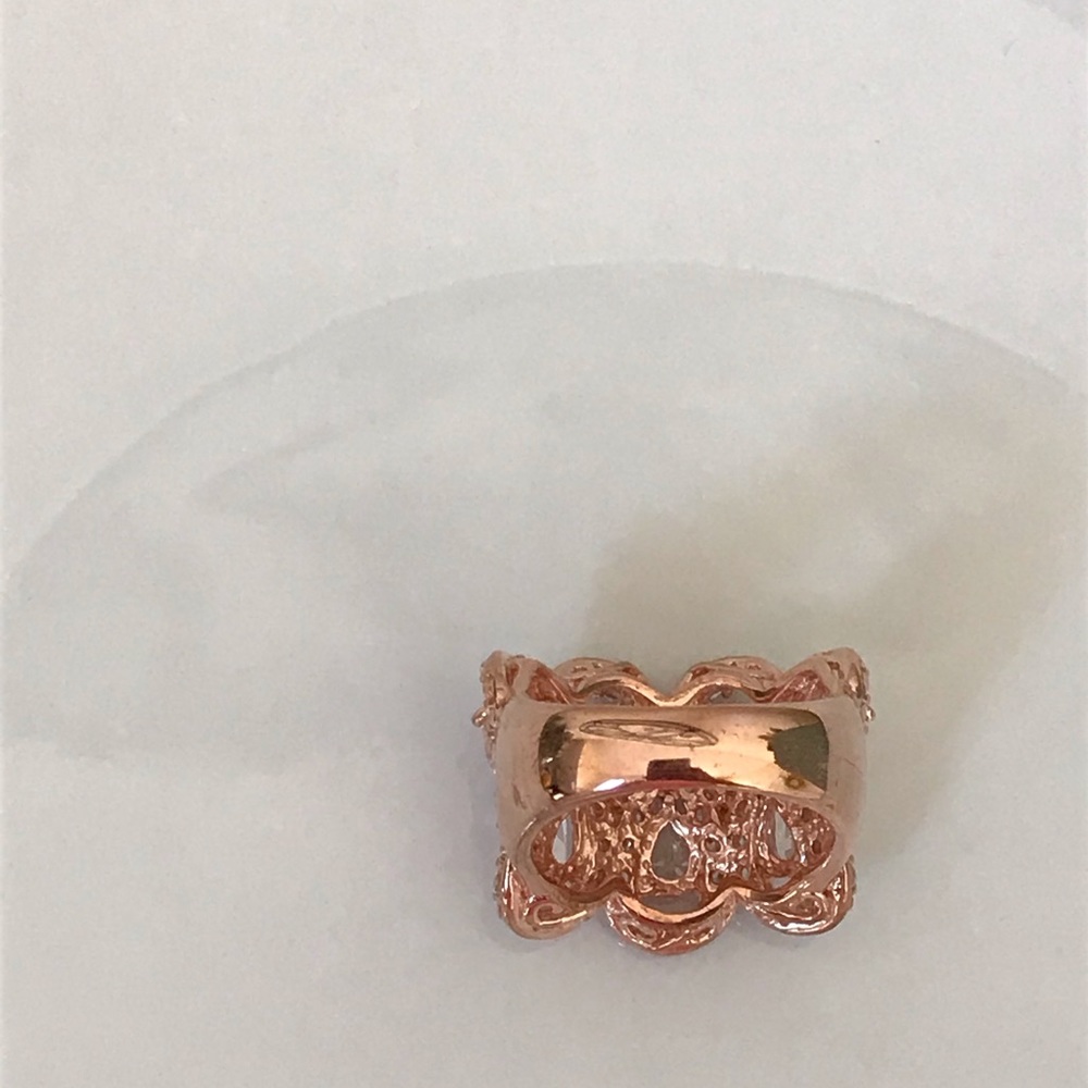 ⚡️NEW 4.15ctw CZ Rose Gold Droplet Ring MAKE OFFER - Picture 6 of 8